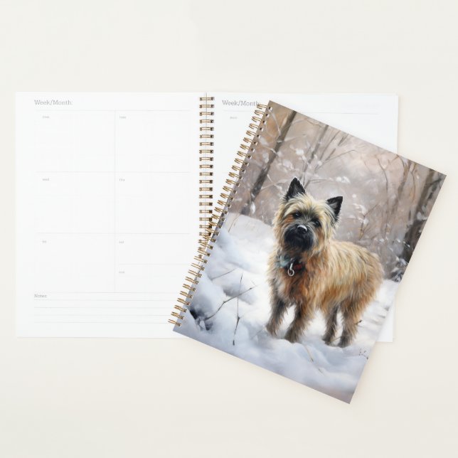 Agenda Cairn Terrier Deixe Nevar Natal (Exibição)