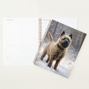 Agenda Cairn Terrier Deixe Nevar Natal