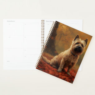 Agenda Cairn Terrier no outono deixa cair inspiração