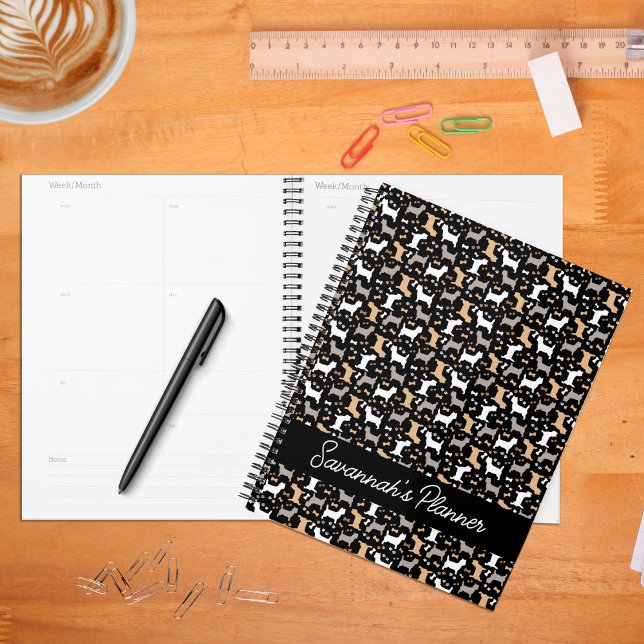 Agenda Cairn Terriers Carin Terrier Dog Semanal (Cairn Terriers Personalized Planner)