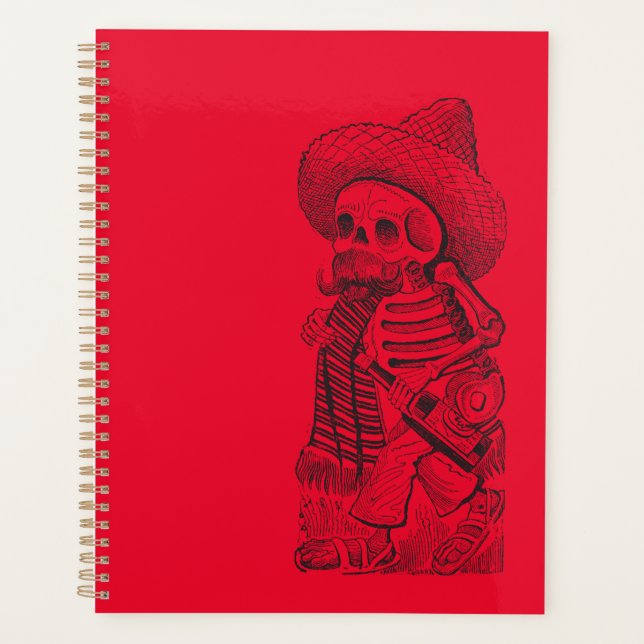 Agenda Calavera em Vermelho (Frente)