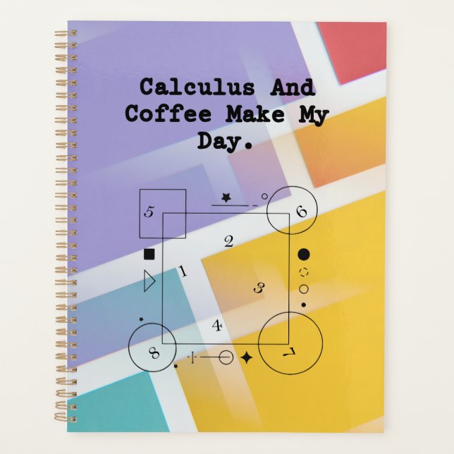 Agenda Calculus & Coffee Lover| Math Teacher Daily Ritual (Frente)