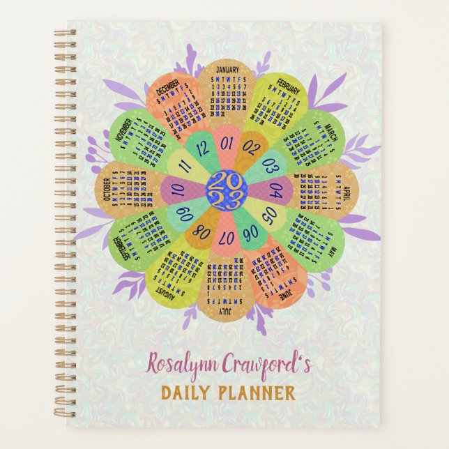 Agenda Calendário 2023 (Consulte Descrição da Versão Mais (Frente)