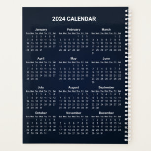 Agenda Calendário 2024 Simples, Mas Elegante Planner