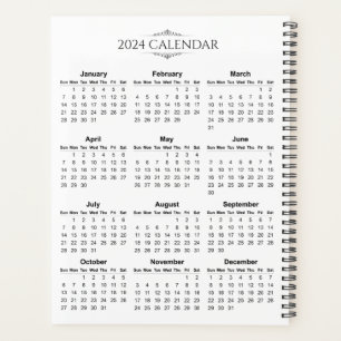 Agenda Calendário 2024 Simples, Mas Elegante Planner