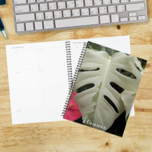 Agenda Calendário Botânico Monstera Leaf Variegado  
