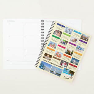 Agenda Calendário de Colagem de Fotos 2019   Apresentação