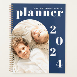 Agenda Calendário de Foto Personalizada da Família de Mar