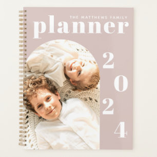 Agenda Calendário de Foto Personalizada da Família Modern