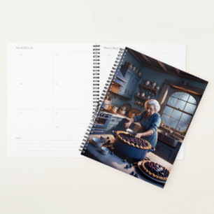 Agenda Calendário de Pizza de Blueberry