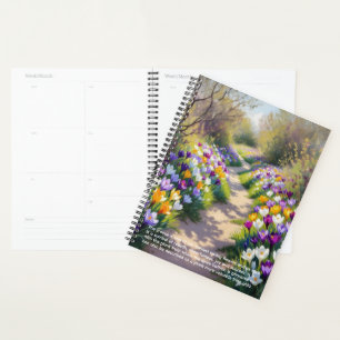 Agenda Calendário de Simbolismo do Crocus