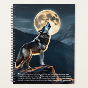 Agenda Calendário do Simbolismo do Lobo