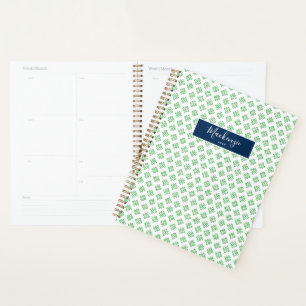 Agenda Calendário Escolar Personalizado de Padrão de Fe