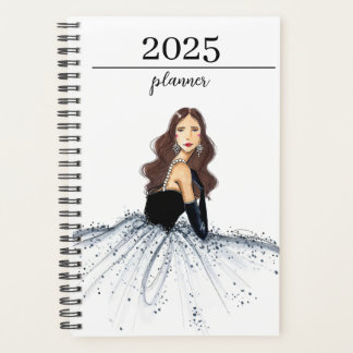 Agenda Calendário Ilustrado da Moda de 12 Meses 2025
