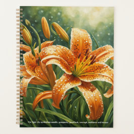 Agenda Calendário Tiger Lily