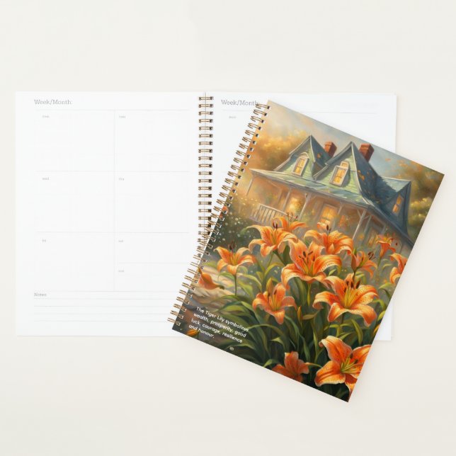 Agenda Calendário Tiger Lily (Exibição)