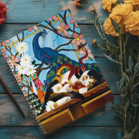 Calico Cat Dragon Red