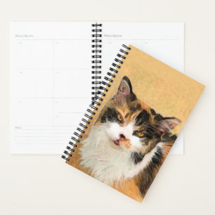 Agenda Calico Cat Painting - Gato Original Bonito