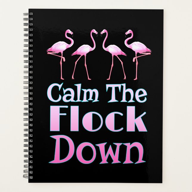 Agenda Calma, Flamingo Engraçado. (Frente)