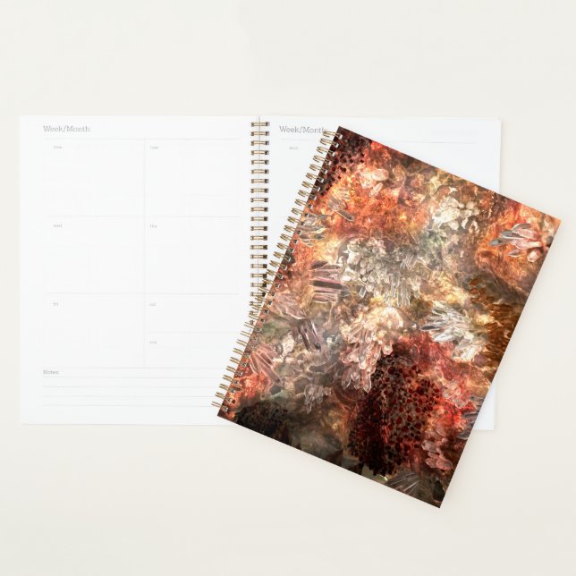 Agenda Camadas de Cristais com Tinta Rústica (Exibição)