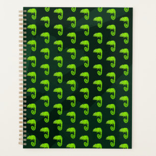 Agenda Camaleão bonito verde