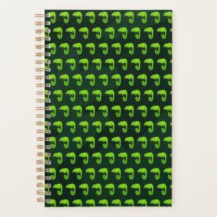 Agenda Camaleão bonito verde