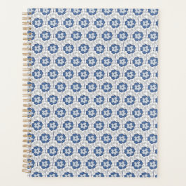Agenda Camellia Charm Blue Cinza