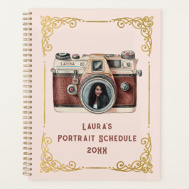 Agenda Câmera Vintage com Foto