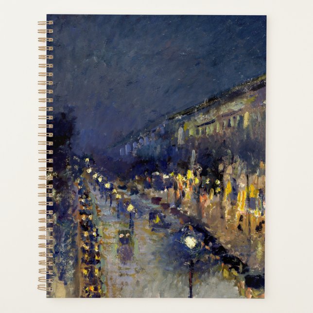 Agenda Camille Pissarro - Boulevard Montmartre à Noite (Frente)