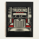Agenda Caminhão Personalizado 18 Caminhoneiro BIG RIG<br><div class="desc">Personalizado,  18 Rodas,  Caminhoneiro Grande,  Design da Companhia de Caminhão Semi de Caminhão - Personalize com seu Nome e Texto Personalizado!</div>