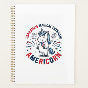 Agenda Camisa Avó Patriota Americorn Unicórnio Design_1