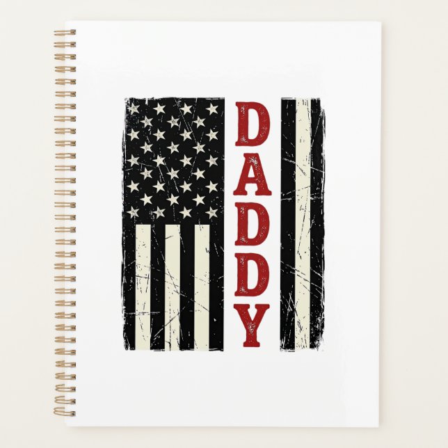 Agenda Camisa com Desenho da Bandeira Americana Distresse (Frente)