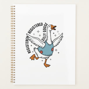Agenda Camisa com Design Vetorial Vintage de Ganso Bobo R