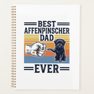 Agenda Camisa de Cachorro Vintage Melhor Pai Affenpinsche