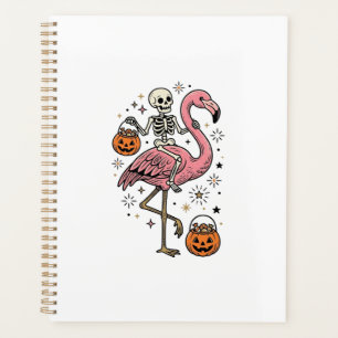 Agenda Camisa de Doce de Halloween de Flamingo Montado em