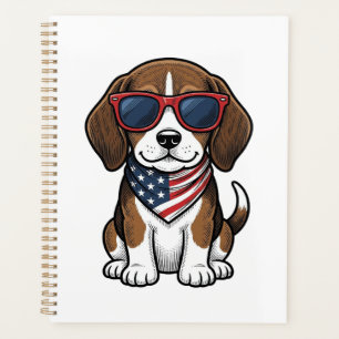 Agenda Camisa de Óculos de Sol de Cachorro Beagle Patriót