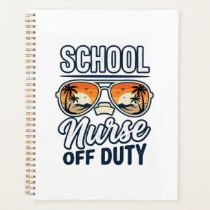 Agenda Camisa de Óculos de Sol Vintage Enfermeira Escolar