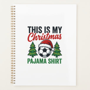 Agenda Camisa de pijama de Natal de futebol