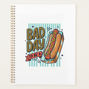 Agenda Camisa de Vetor Retro de Cachorro-Quente de Mau Di