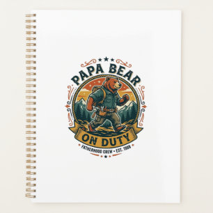Agenda Camisa do Dia do Pai Urso Papa de Serviço Camisa e