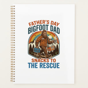 Agenda Camisa do Dia dos Pais Bigfoot Pai Criando Filhos