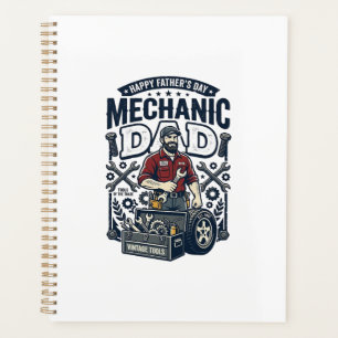 Agenda Camisa do Dia dos Pais Mecânico Pai Engraçado Pres