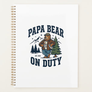 Agenda Camisa do Dia dos Pais Papai Urso em Serviço Camis
