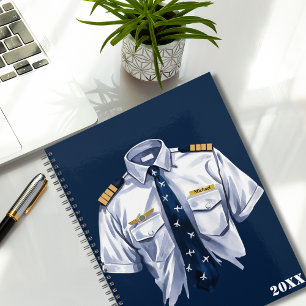 Agenda Camisa e Nome de etiqueta do Piloto Azul com legal