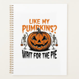 Agenda Camisa engraçada de abóbora esqueleto Halloween Pi
