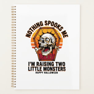 Agenda Camisa engraçada de Halloween para mães de dois fi