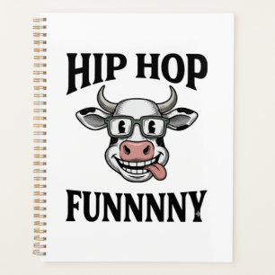 Agenda Camisa engraçada de Hip Hop Cow Vintage Engraving