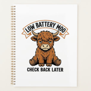 Agenda Camisa engraçada de vaca das Terras Altas mal-humo