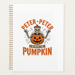 Agenda Camisa engraçada do esqueleto de Halloween Peter P
