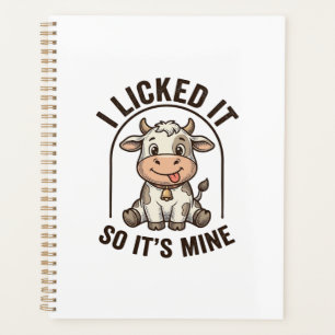Agenda Camisa engraçada Eu Lambei Vaca Design de Fazenda